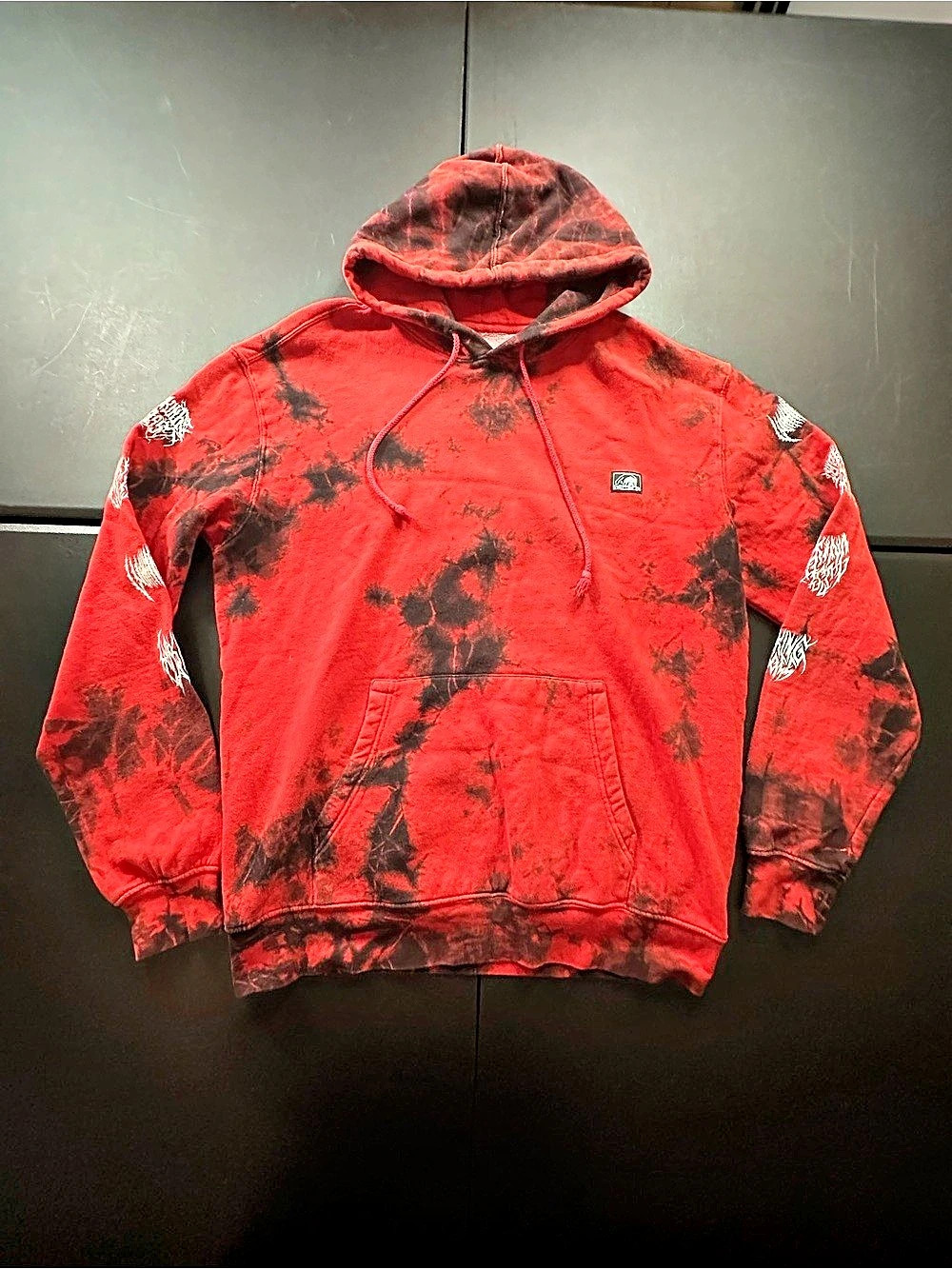 Lurking Class Red & Black Tie-dye Hoodie size L